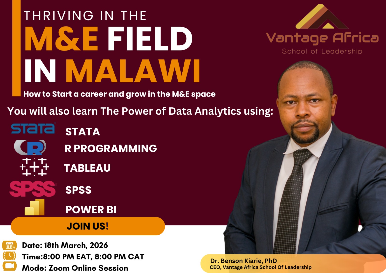 Free M&E Training Session: Thriving in M&E Field (18th March) - Malawi