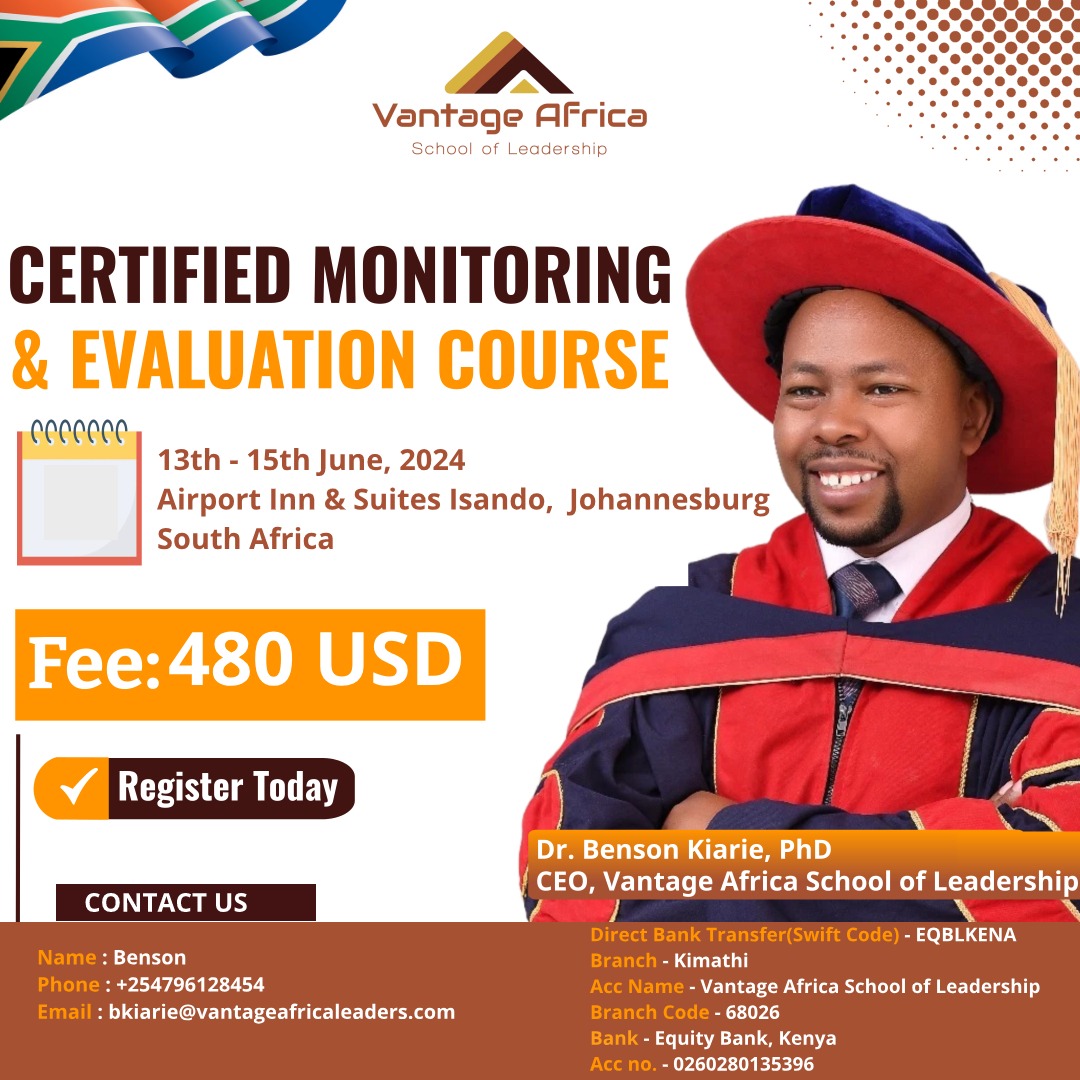 Samea BECOME A CERTIFIED MONITORING AND EVALUATION PROFESSIONAL _SOUTH AFRICA ...