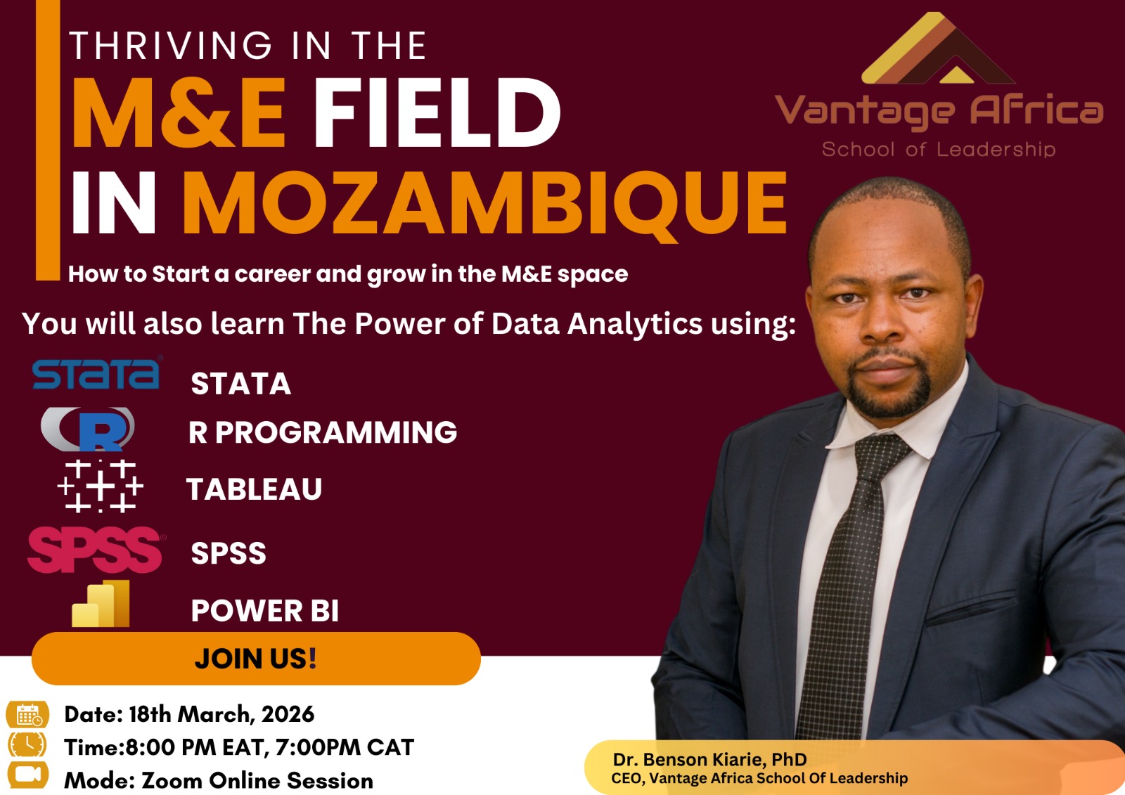 Free M&E Training Session: Thriving in M&E Field (18th March) - Mozambique