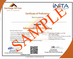 Sample Certificate