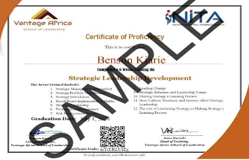 Sample Certificate