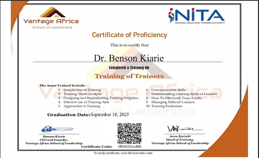 Sample Certificate