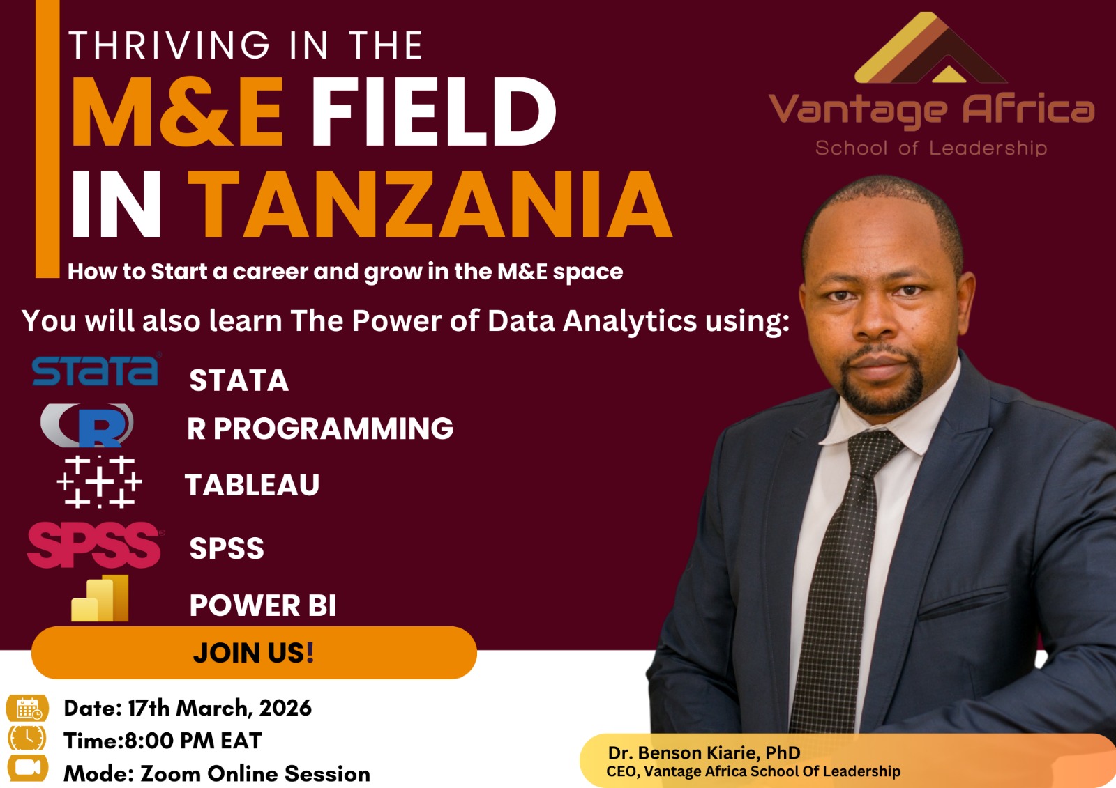 Free M&E Training Session: Thriving in M&E Field (17th March) - Tanzania