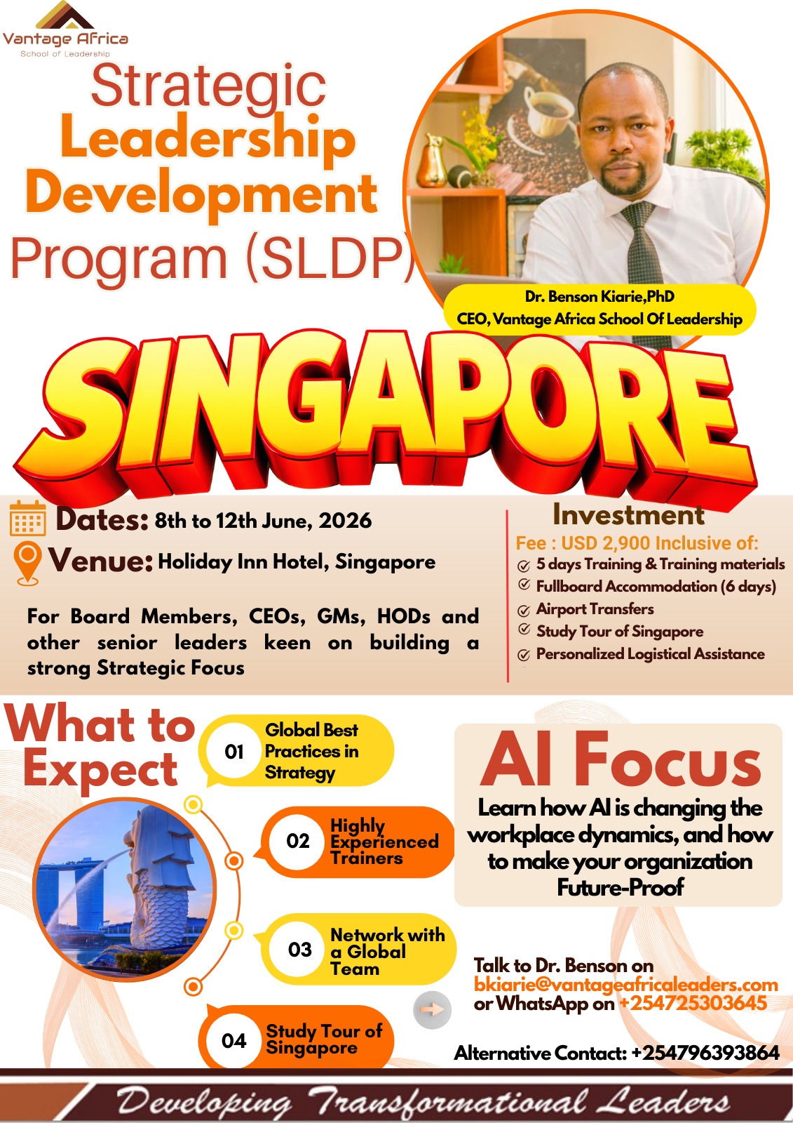 Strategic Leadership Development Program in Singapore