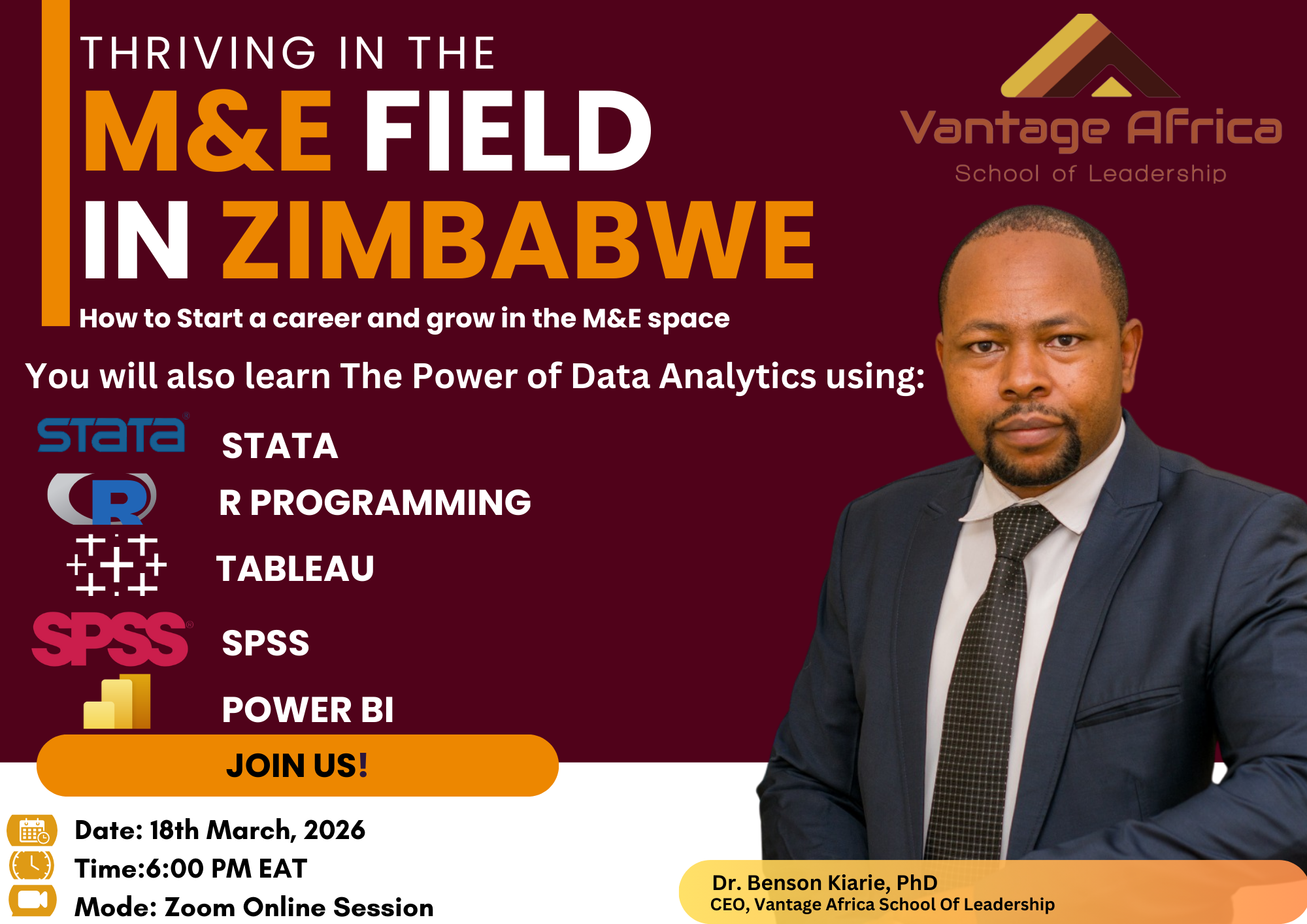 Free M&E Training Session: Thriving in M&E Field (18th March) - Zimbabwe