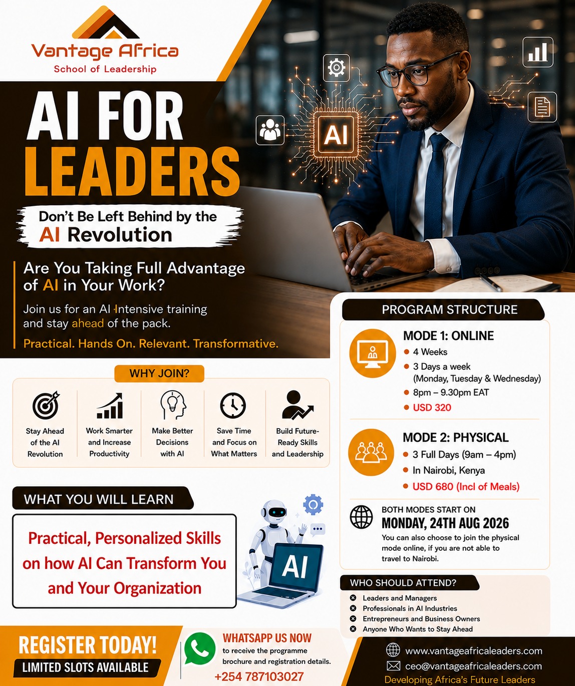 AI for Leaders (Virtual) (Academic Certificate)