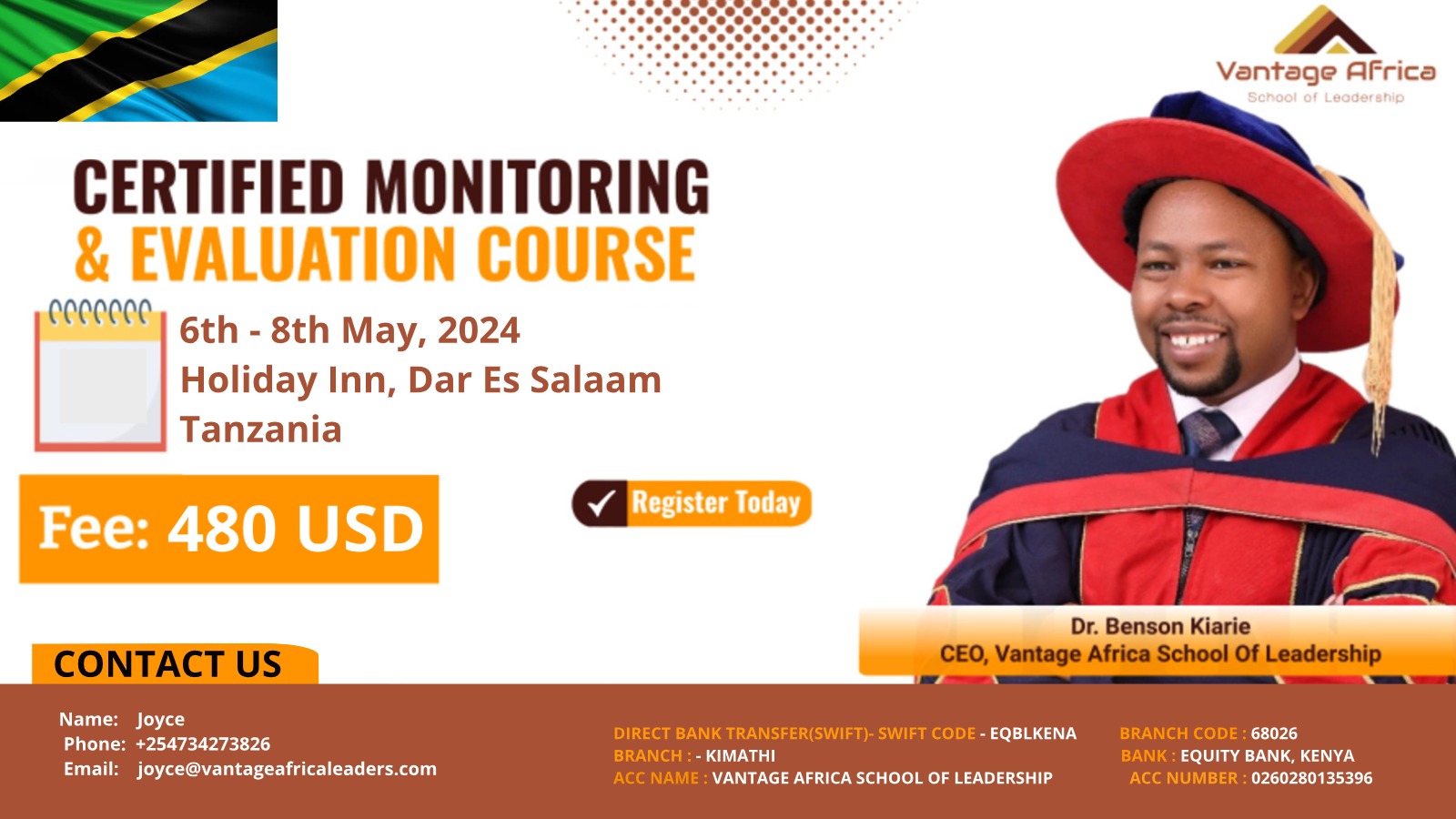 Monitoring and evaluation training in Tanzania