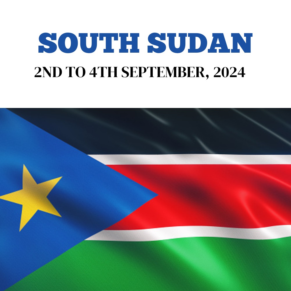 Monitoring and evaluation training in South Sudan flag
