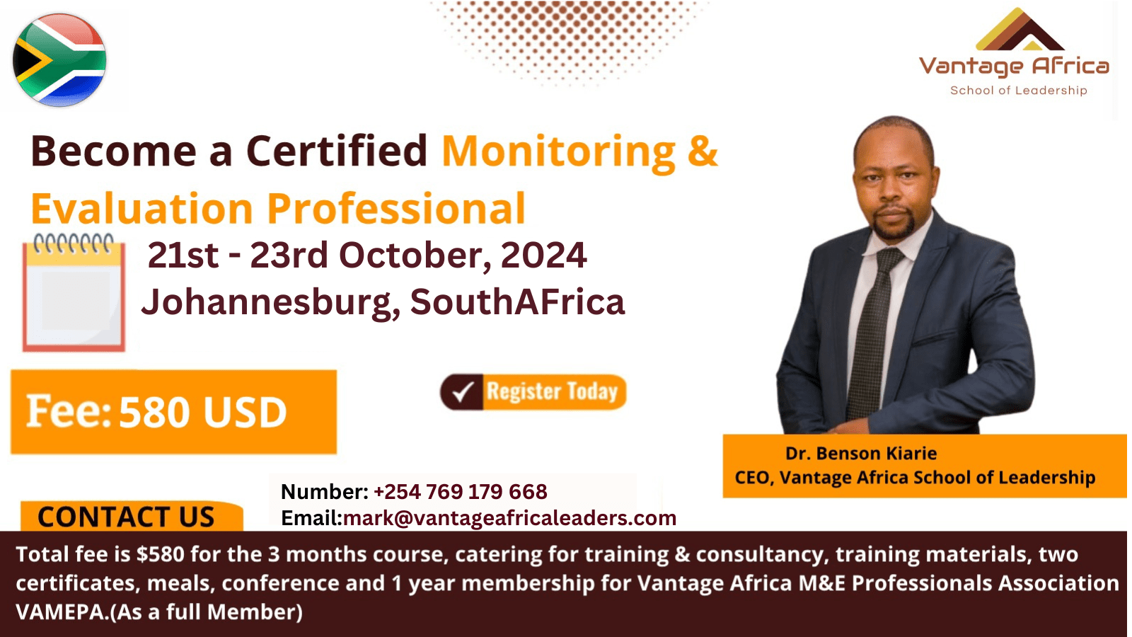 Monitoring And Evaluation Training In South Africa - Vantage Africa